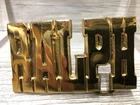 "RALPH" Vintage NOS New Old Stock Solid Brass Name Belt Buckle Chunky Letters