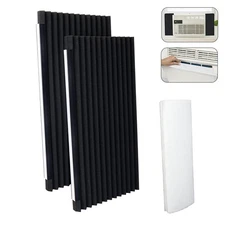 Window Air Conditioner Foam Insulating Panels with Window A/C Filter, 17" H x...