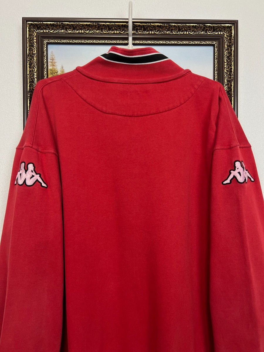 Vintage Kappa Japan National Team Jacket Red 1/4 Zip Track Top