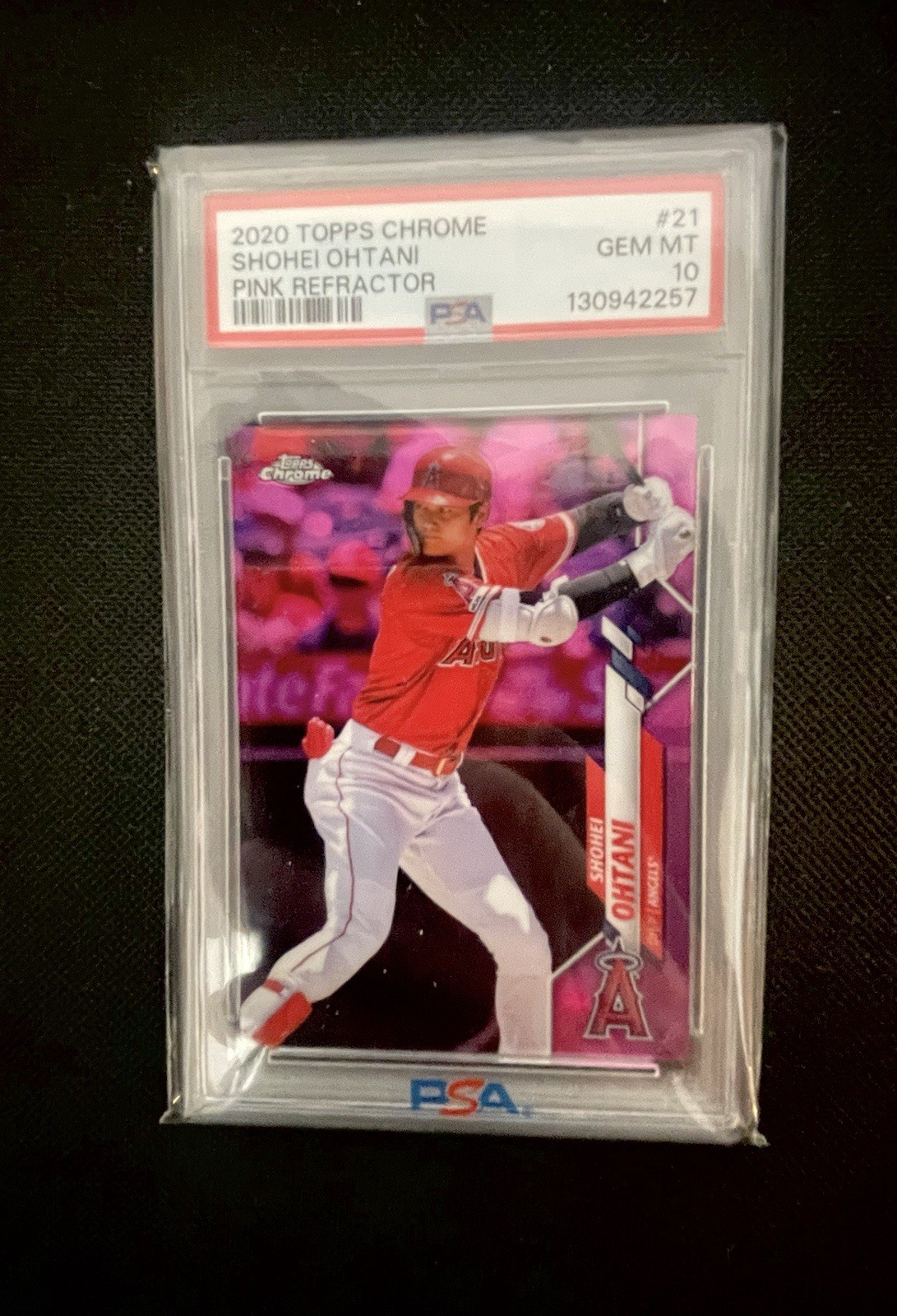 2020 Topps Chrome - Shohei Ohtani #21 Pink Refractor PSA 10 GEM MT