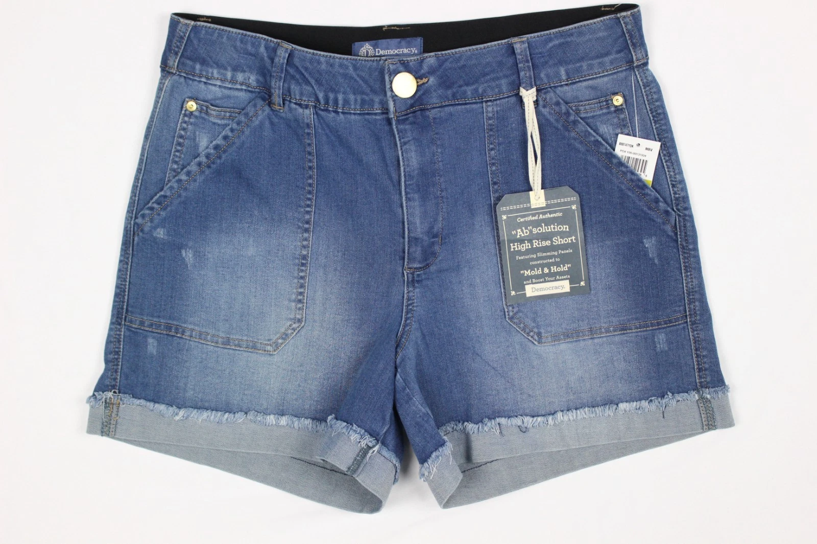 Democracy Jeans Women's Ab Solution High Rise Vintage Blue Denim 4 1/2" Shorts
Opens in a new window