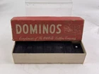 Vintage 1940's Halsam Wood Coca Cola Dominoes Set In Box Made USA