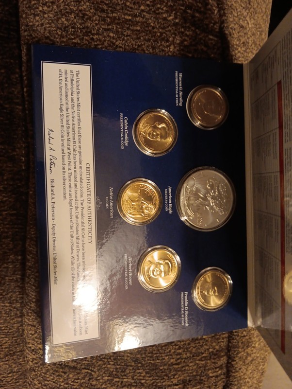 2014 U.S. Mint Annual Uncirculated Dollar Coin Set /w COA and Sleeve