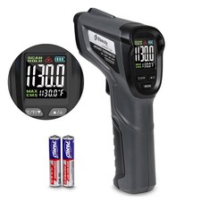 Infrared Thermometer Laser Temperature Gun Color LCD Display for Pizza Oven HVAC