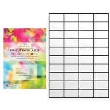 Evergreen Goods A4 Pre-Cut Glossy White Self Adhesive Paper, f...