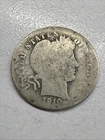 1910-D Barber Liberty Head Dime 90% silver Actual coin