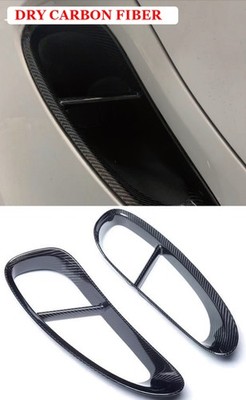 Dry Carbon Fiber Side Intake Air Vents Trim For Porsche 981 Cayman Boxster 12-16