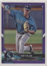2018 Bowman Draft Chrome Purple Refractor 42/250 Sam Carlson #BDC-175 n1u
