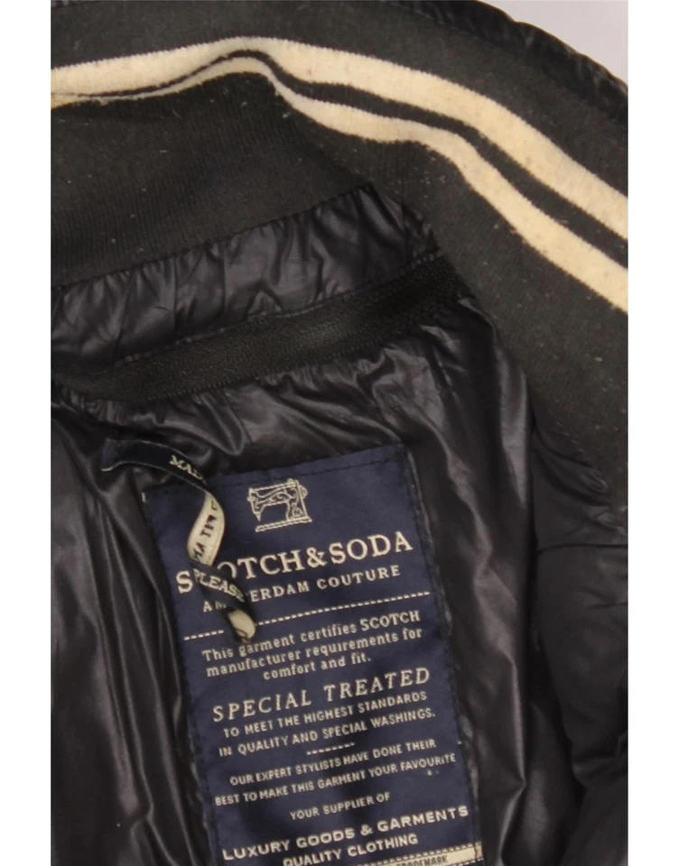 Куртка мужская с капюшоном SCOTCH & SODA с подкладкой размер UK 38 средний темно-синий полиэстер BJ04 - Изображение 3 из 4