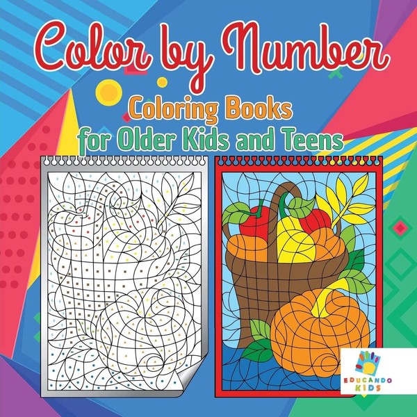 Color By Number Coloring Books For Older Kids And Teens Educando Kids Buch 2019-image