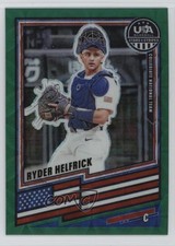 2026 Panini Stars & Stripes Prizm Green Scope 76/99 Ryder Helfrick #156 0j81