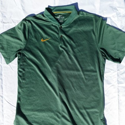 Nike Tour Dri-Fit Golf Polo Shirt Micro Print, Green  Size M