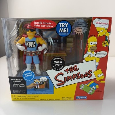 Moe's Tavern w Exclusive Duffman THE SIMPSONS Playmates MOC NEW Sealed