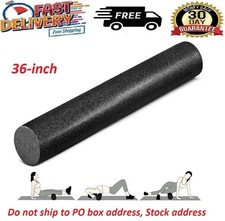 Foam Roller 36 High Density Exercise Massage Yoga Back Pain Therapy 6x36 Inches