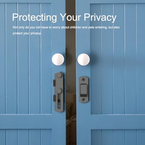 2PCS Barn Door Lock Flip Sliding Barn Door Latches, Gate Latch for 180 Degree