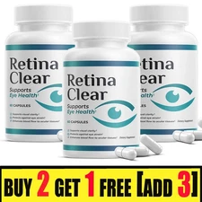 Retina Clear Vision Support Supplement – Eye Health Formula with Lutein, Zeaxant