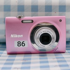 New Nikon Coolpix S2500 12MP Digital Camera 4x Optical Zoom PINK Tested English