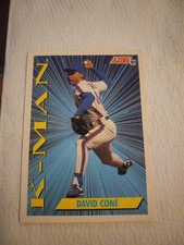 1991 Score David Cone K-Man #409 Mint. All Sales Support Rescue Cats. 
