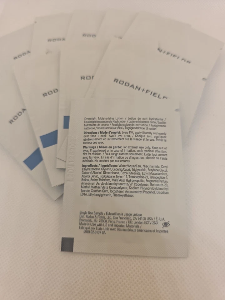 Lot Of 10 Rodan + Fields REDEFINE 3 PM Overnight Reparative Lotion Travel Size - Image 3 of 4