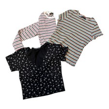 Brandy Melville lot of 3 tops striped, long sleeve, short sleeve size small