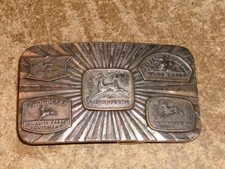 1987 john deere historical trademarks belt buckle in very good shape used