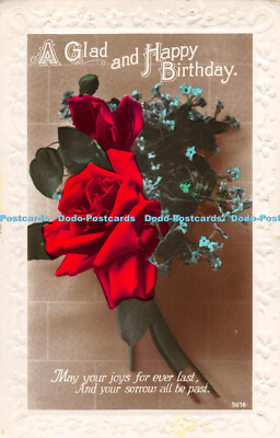 R418908 A Froh and Happy Birthday May your joys for ever last 5616 RP 1931 Greet