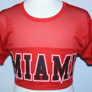 miami heat crop top jersey