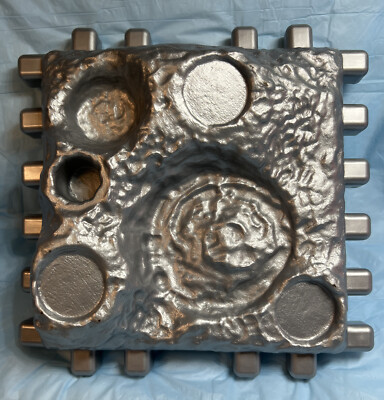 VINTAGE LITTLE TIKES WEE WAFFLE BLOCK SILVER SPACE ROCK REPLACEMENT BLOCK 8 