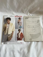 Simplicity Pattern #8530 Misses’ Accessories: Scarf, Clutch & Stole, Cut