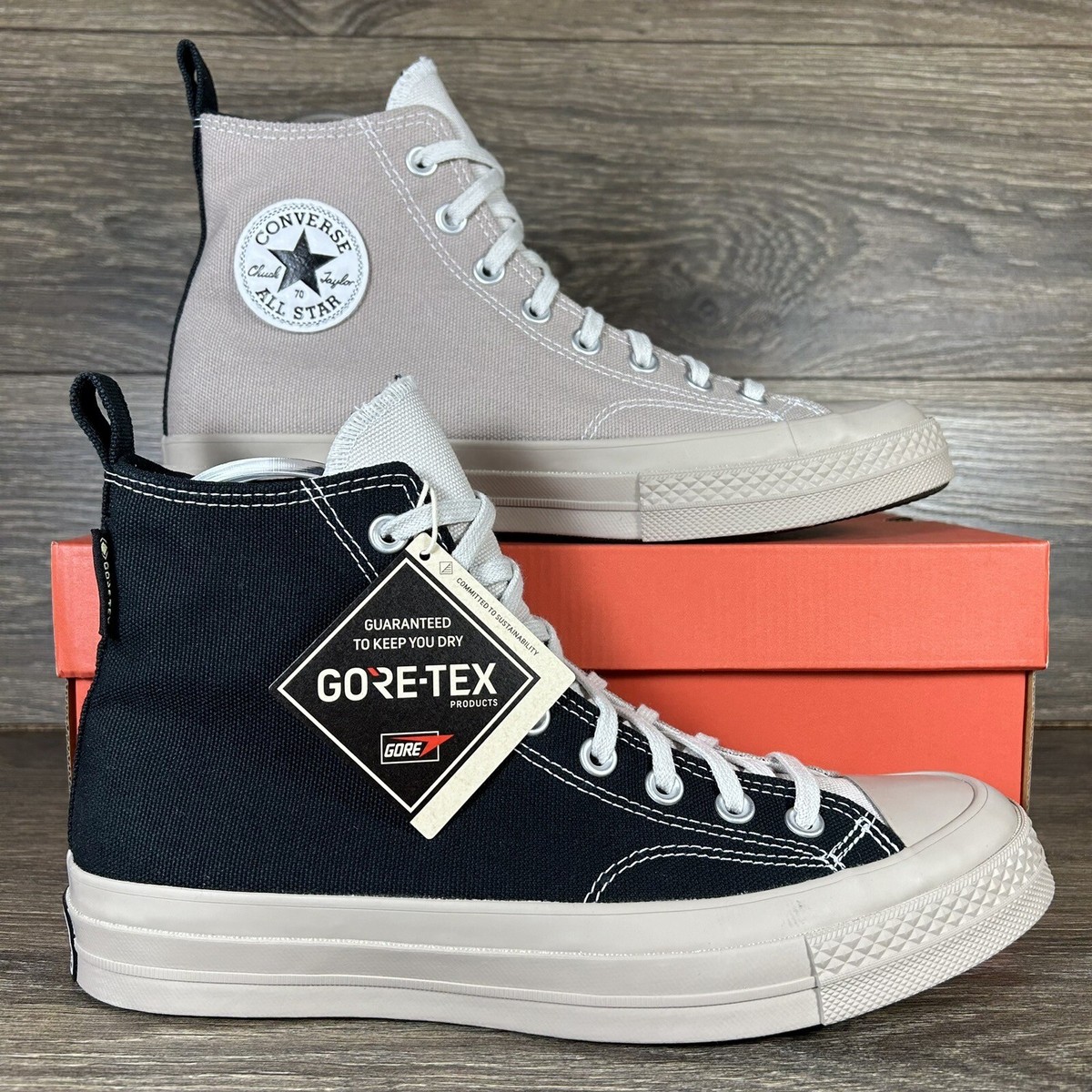 Converse Men's Chuck 70 Hi Gore-Tex GTX Dual Color Converse Men's Chuck 70 Hi Gore-Tex GTX Dual Color