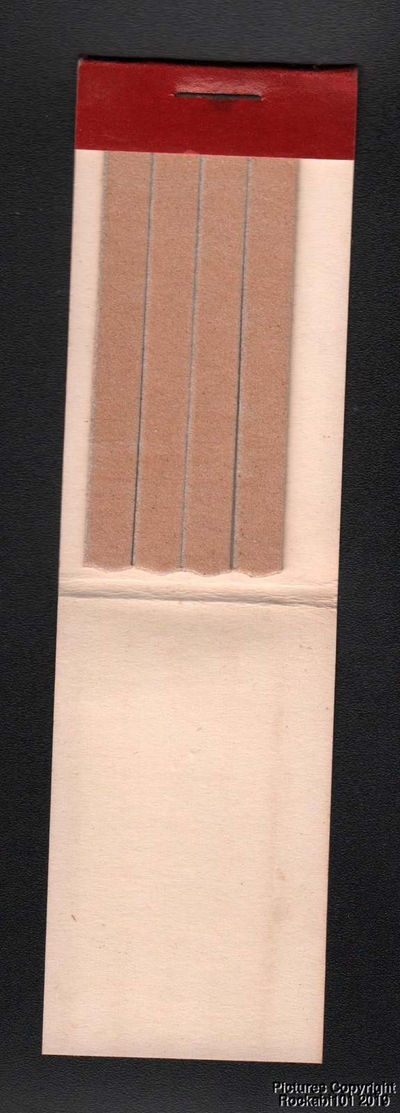 1950s We Like Ike Emery Board set in Matchbook Style cover With