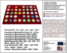 Sammeltableaus-Kronkorken-Rot 40-runde-F&auml;cher 31mm LOOK 12334-40