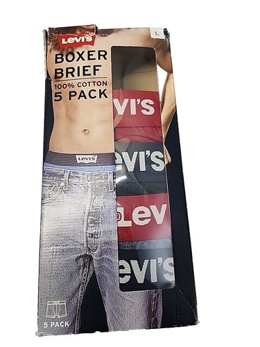 Pack De 3 Boxers Briefs Levi's - Coton Stretch Confort Haut - Tailles S à XL