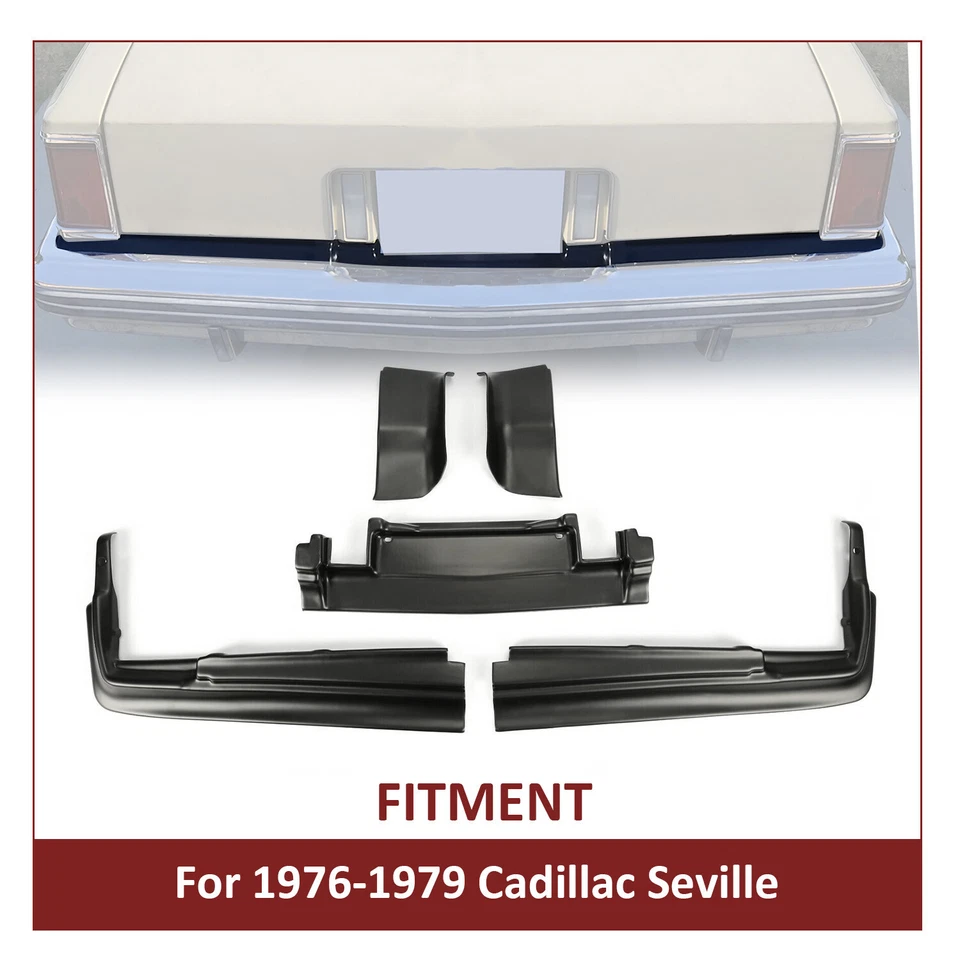 Juego completo de 5 rellenos de parachoques trasero para Cadillac Seville 1976-1979 77 78 Foto 3 de 4