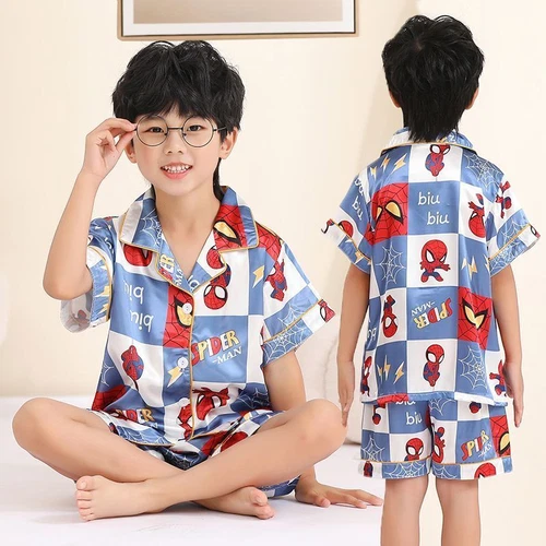 My Melody Kuromi Cinnamoroll Summer Ice Silk Pajamas Thin Homewear set kids - Picture 34 of 36