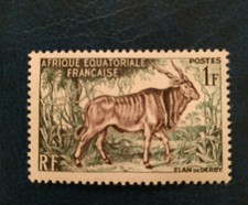 Afrique equatorial française - 1957 Definitive Issues - Animals - elan- antilope