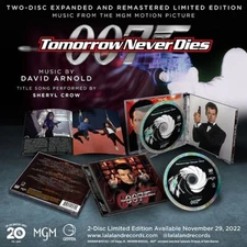 TOMORROW NEVER DIES Soundtrack 2-CD, James Bond, 007, David Arnold, La-La Land