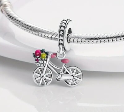 Vintage Fahrrad Charm für europäisches Armband, Damen Dangle Charm Geschenk