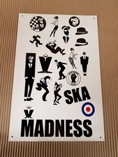 Ska/ Madness Music Metal Sign. 12" x 18" 0r 8" x 12" Man Cave/ Garage/ Bar/ Shed
