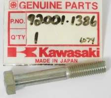 1 NEW Genuine Kawasaki H1 F12MX KH KX KZ KDX KLX 8x55 Bolt OEM 92001-1386 NOS