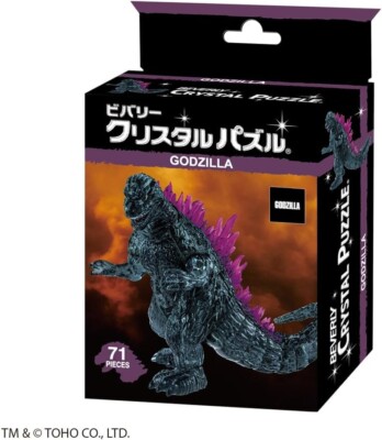 3D puzzle, 71 piece jigsaw puzzle, crystal puzzle, Godzilla 50299