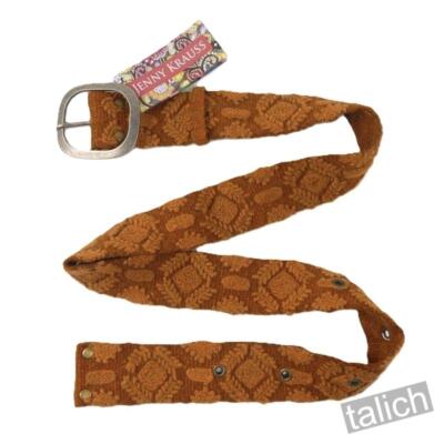 Jenny Krauss Embroidered Belt Womens Small Floral Geometric Wool Boho Peru Made A_Wildflowers_belt_grande.jpg?  main image 2