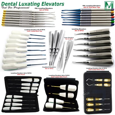 Surgical Tooth Loosening PDL Elevator Root Extracting Luxating Elevators Lab New