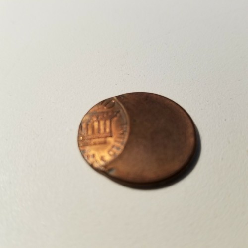 No Date Lincoln Cent 1 Penny Off Center Strike Error Uncirculated Post 1970's - Picture 4 of 6