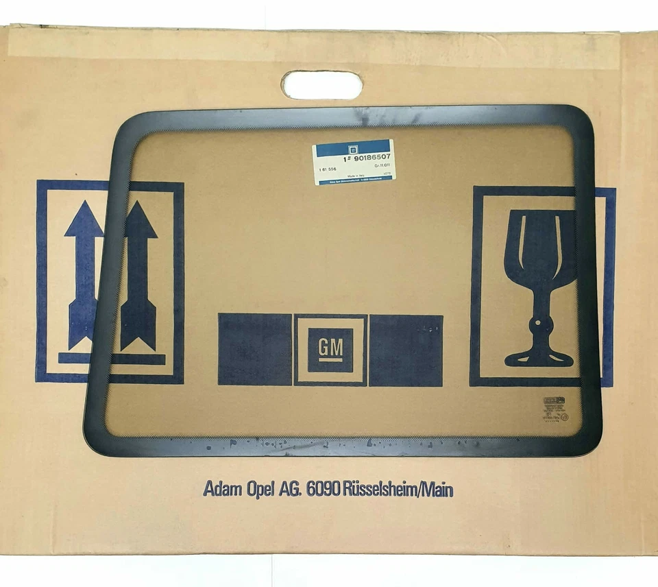 Original Opel GM Ventana Fija Delantera Izquierda Tintada Kadett E - 90186507 Foto 3 de 4