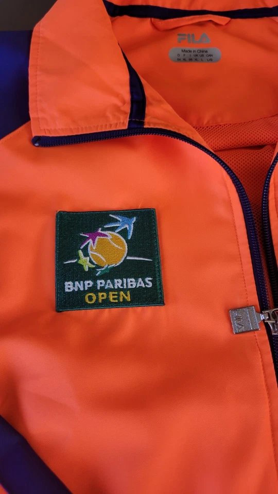 Chaqueta Tenis Fila BNP Paribas Abierta Pelota Árbitro Línea Juez Oficial  Foto 3 de 4