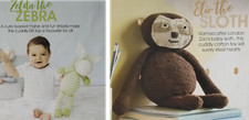 ZELDA ZEBRA, ELIO SLOTH + other Baby/Nursery Items - Multiple knitting patterns