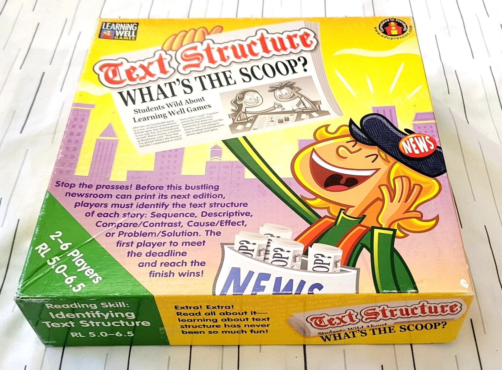 Discover Text Structures with the What's the Scoop Board Game  -image