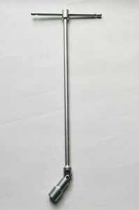 Chiave A T Snodata 3/8" Con Manico Scorrevole - Per Bussole, In Acciaio Chrome Vanadio, Lunga 445 Mm - Foto 11
