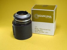 Asanuma Auto Tele Converter 2x For Minolta Lens with Storage Case and box